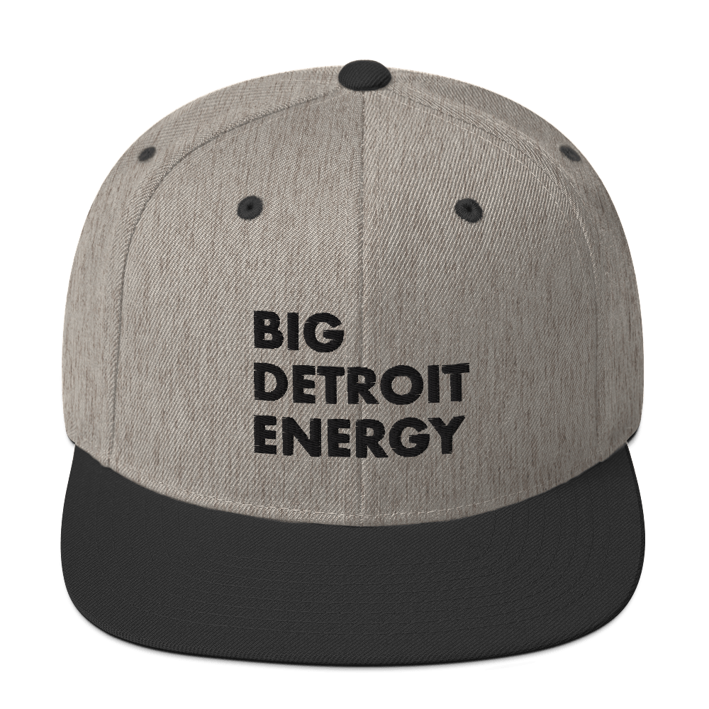 'Big Detroit Energy' Vintage Snapback (Black Emb.)