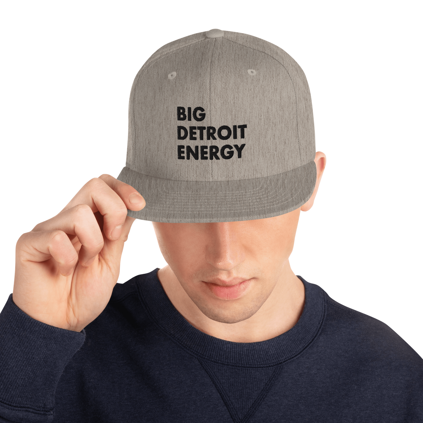 'Big Detroit Energy' Vintage Snapback (Black Emb.)