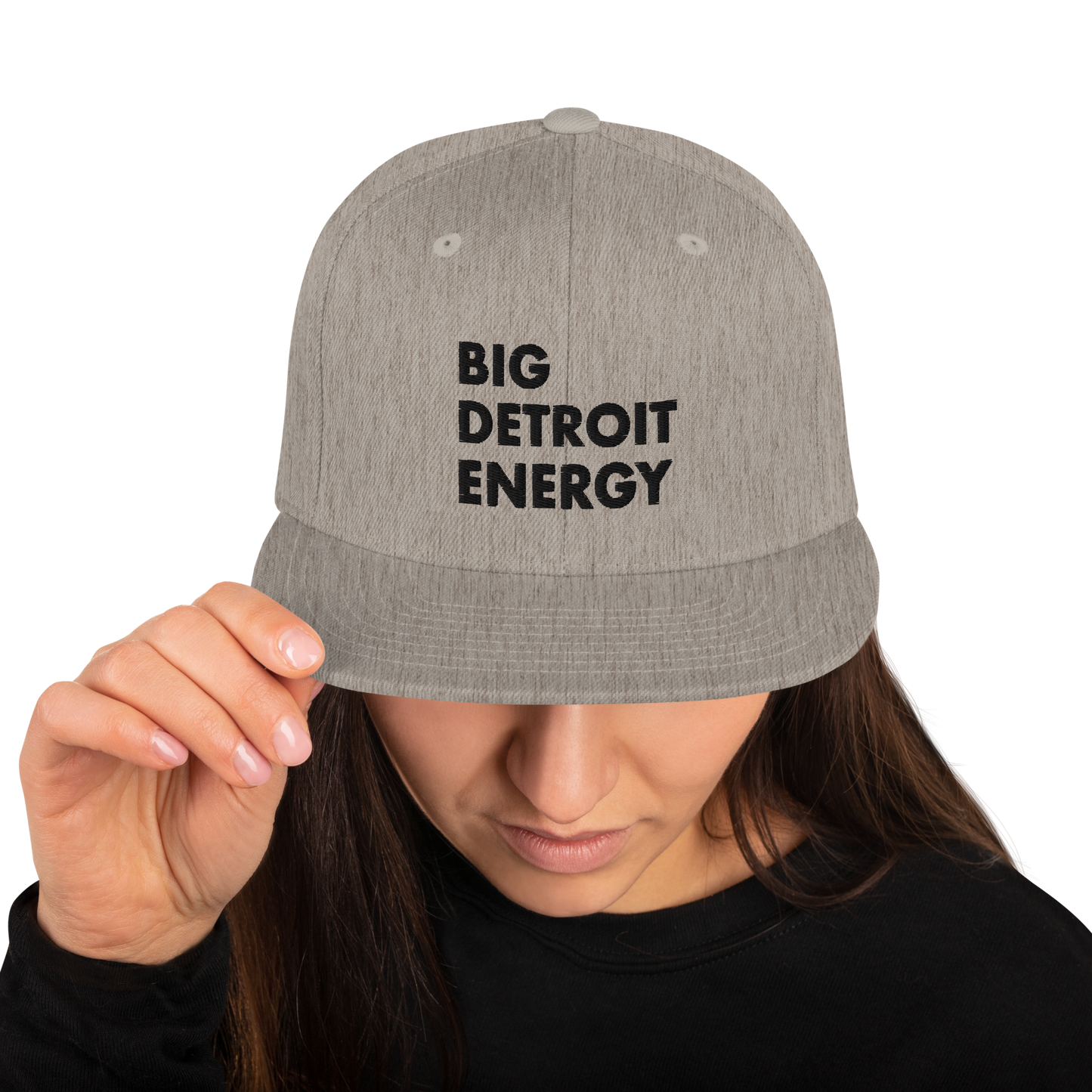 'Big Detroit Energy' Vintage Snapback (Black Emb.)