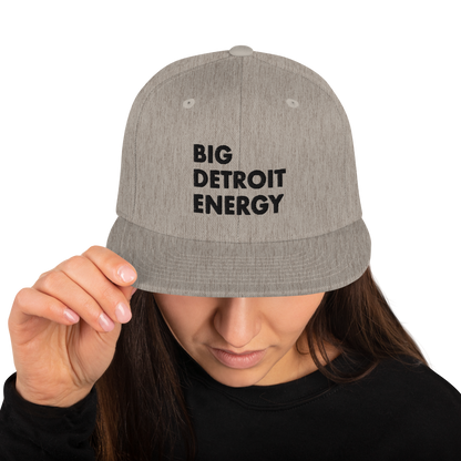 'Big Detroit Energy' Vintage Snapback (Black Emb.)