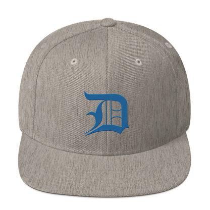 Detroit 'Old English D' Vintage Snapback (Azure)