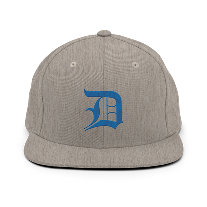 Detroit 'Old English D' Vintage Snapback (Azure)