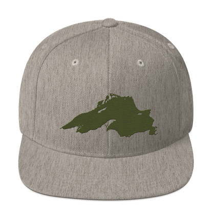 Lake Superior Vintage Snapback | Army Green