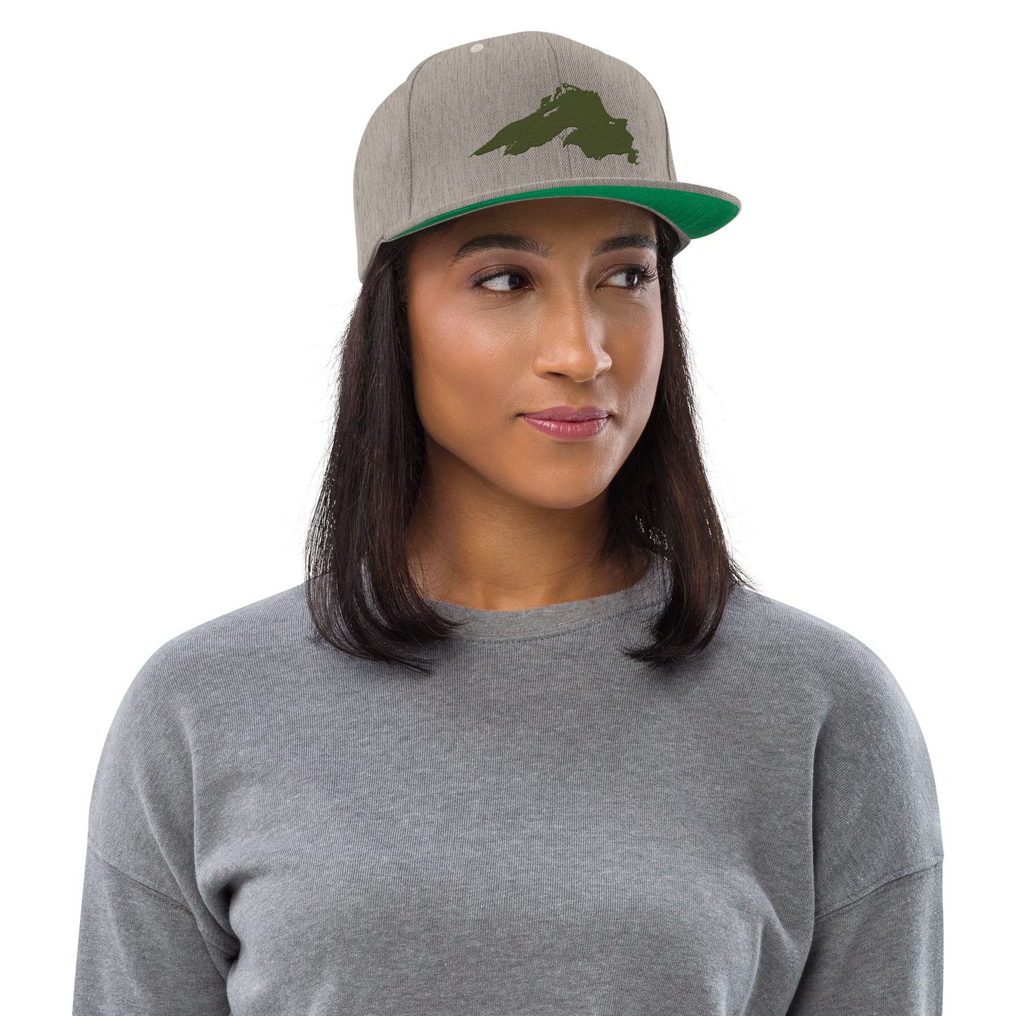 Lake Superior Vintage Snapback | Army Green