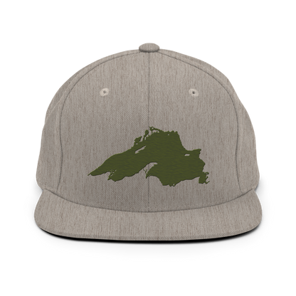 Lake Superior Vintage Snapback | Army Green