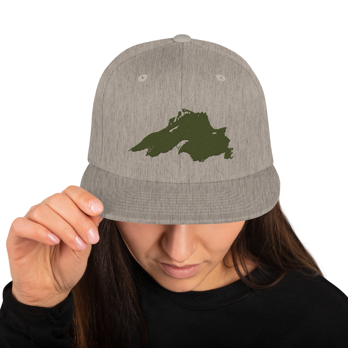 Lake Superior Vintage Snapback | Army Green