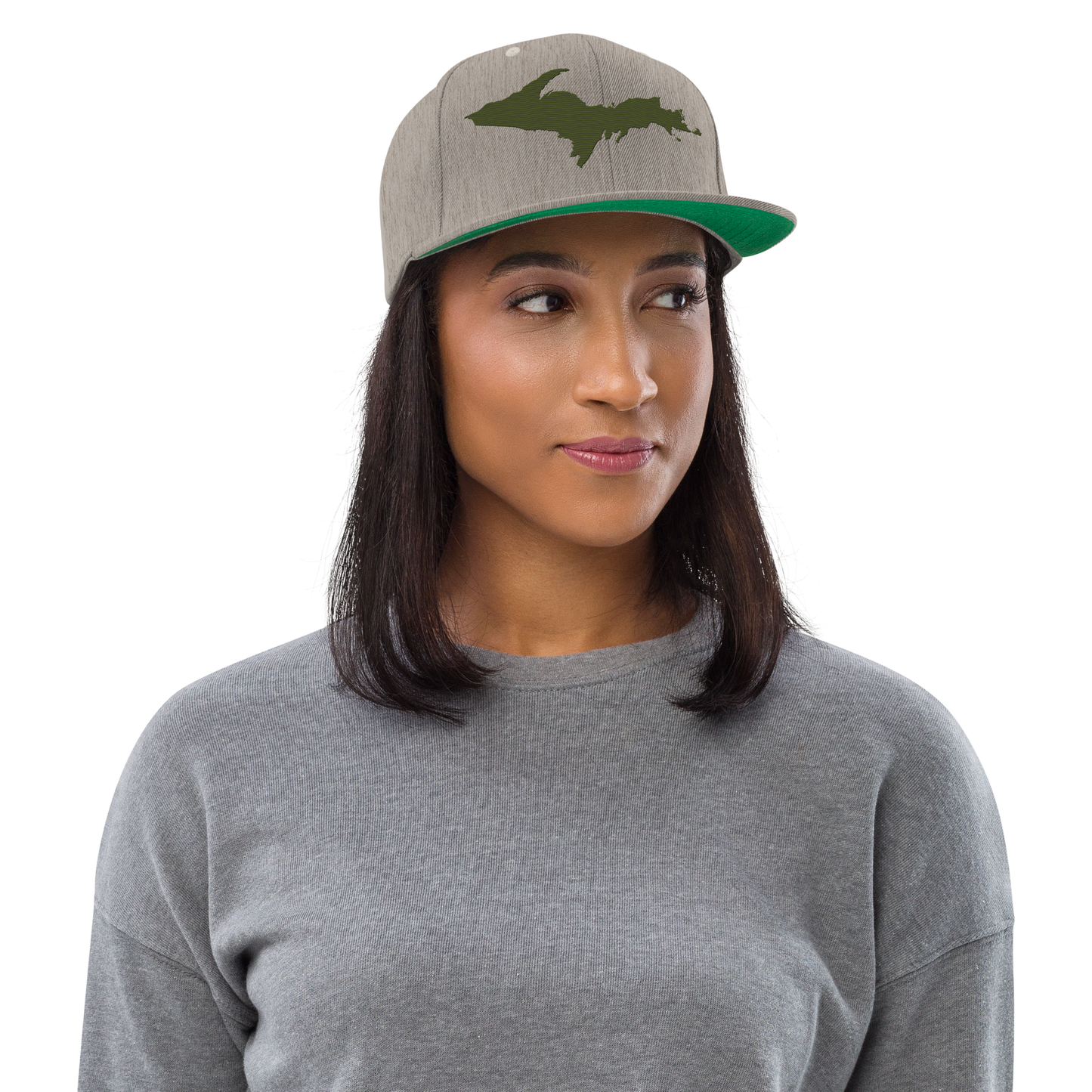 Upper Peninsula Vintage Snapback | Army Green