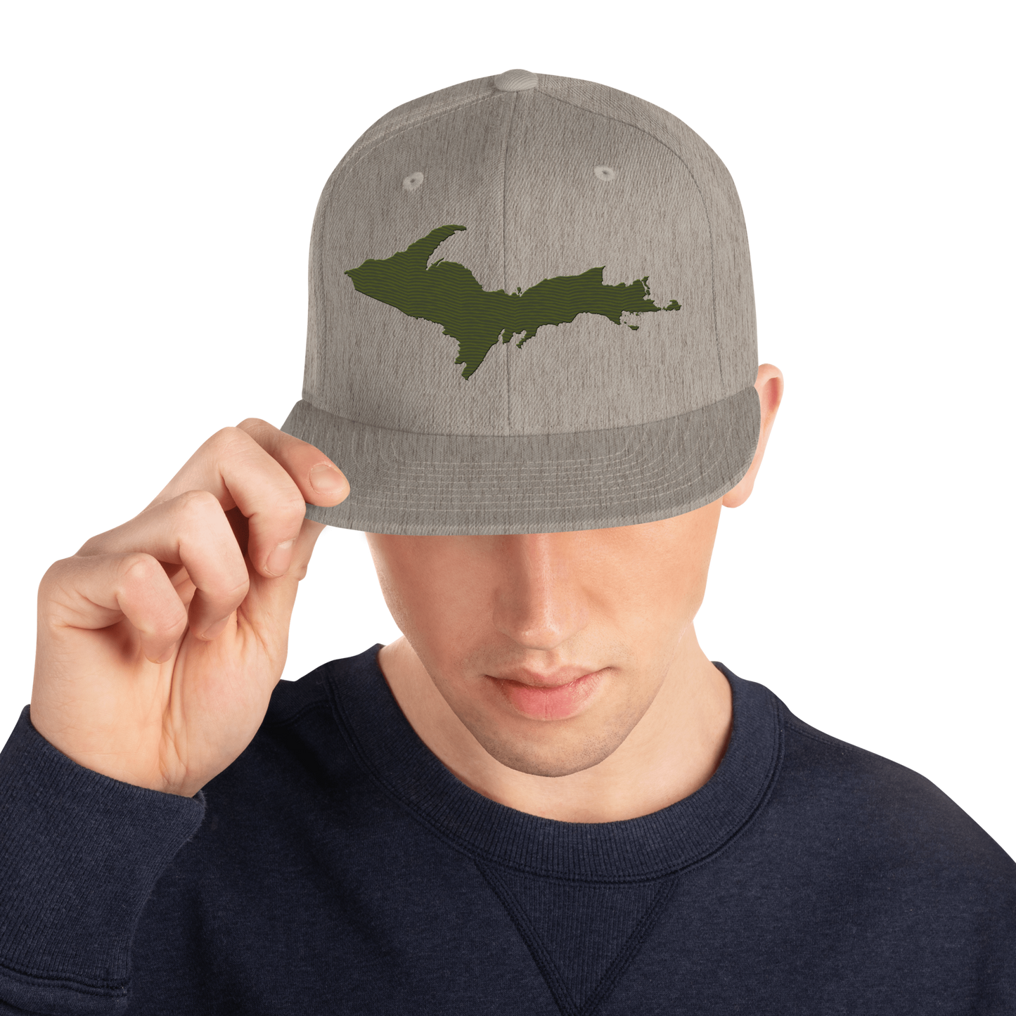 Upper Peninsula Vintage Snapback | Army Green