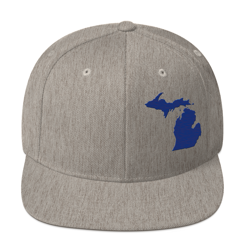 Michigan Vintage Snapback | Bourbon Blue Outline