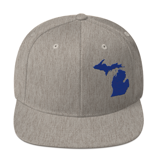 Michigan Vintage Snapback | Bourbon Blue Outline