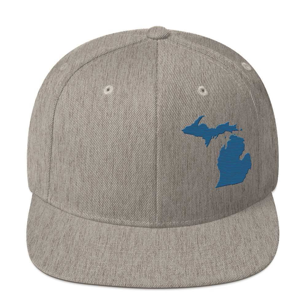 Michigan Vintage Snapback | Blueberry Outline