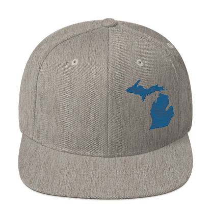 Michigan Vintage Snapback | Blueberry Outline