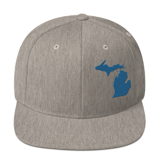 Michigan Vintage Snapback | Blueberry Outline