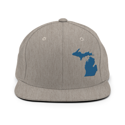 Michigan Vintage Snapback | Blueberry Outline