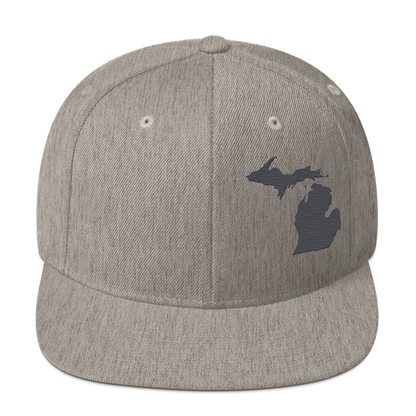 Michigan Vintage Snapback | Iron Ore Grey Outline