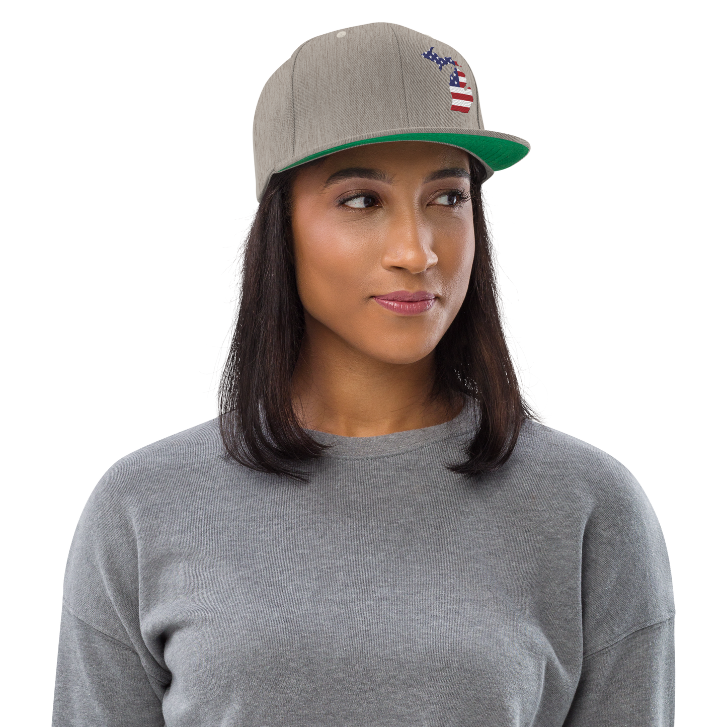 Michigan Vintage Snapback | Patriotic Outline