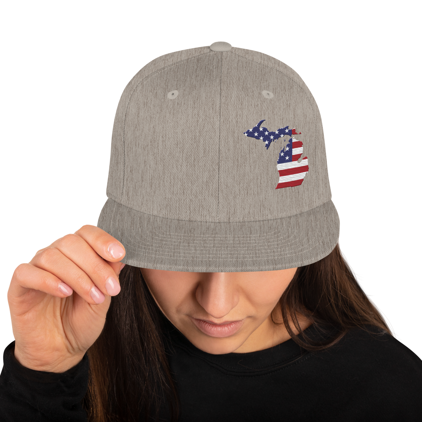 Michigan Vintage Snapback | Patriotic Outline