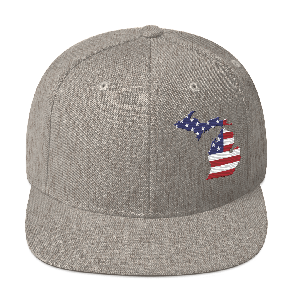 Michigan Vintage Snapback | Patriotic Outline