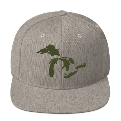 Great Lakes Vintage Snapback | Army Green