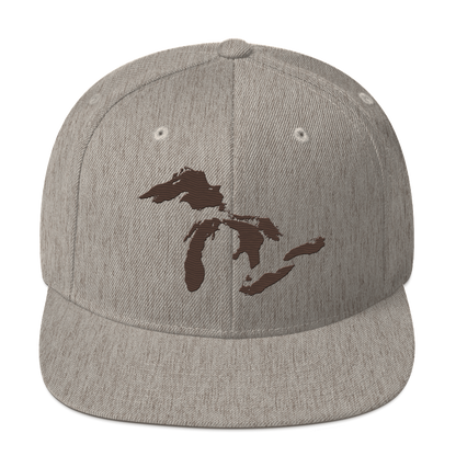 Great Lakes Vintage Snapback | Hickory Brown