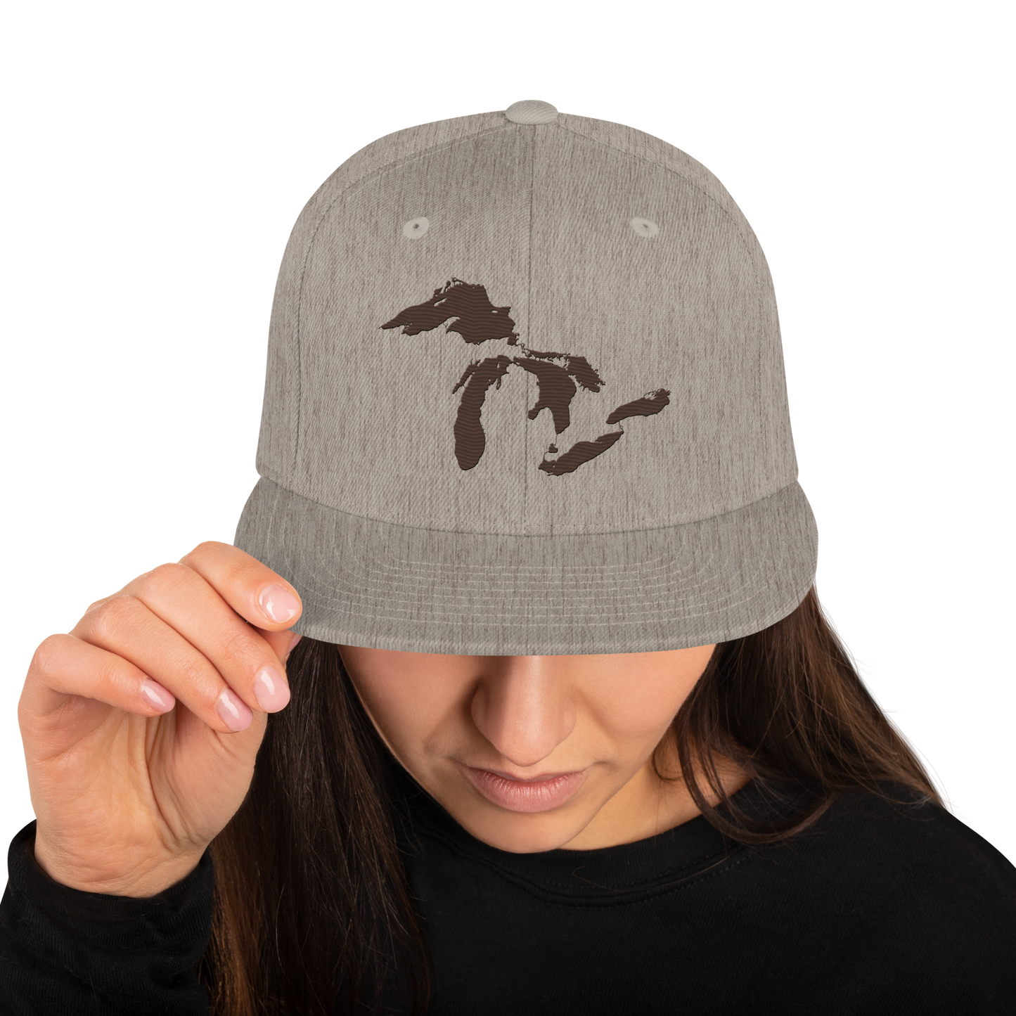 Great Lakes Vintage Snapback | Hickory Brown