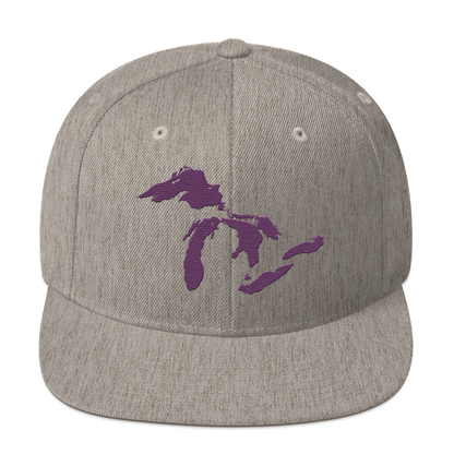 Great Lakes Vintage Snapback | Plum