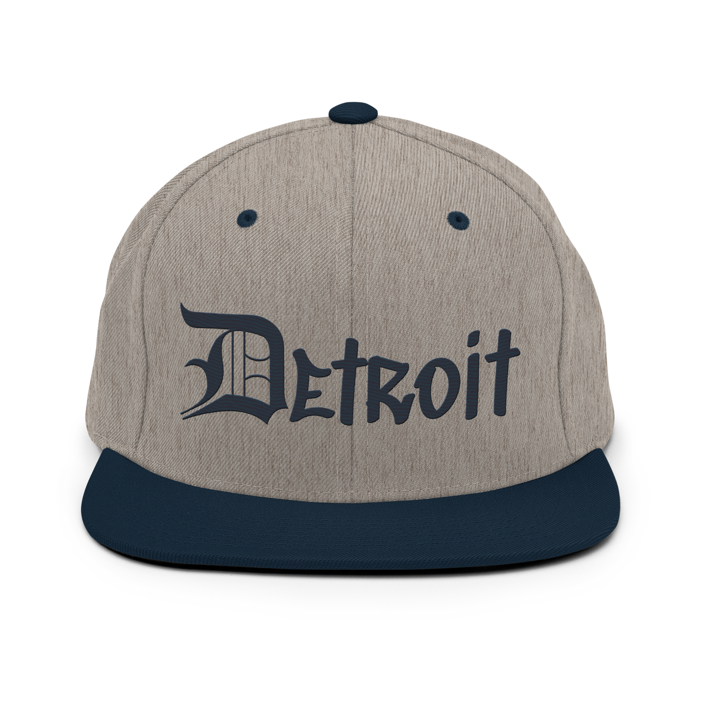 'Detroit' Vintage Snapback (OED Tag Font) | Navy