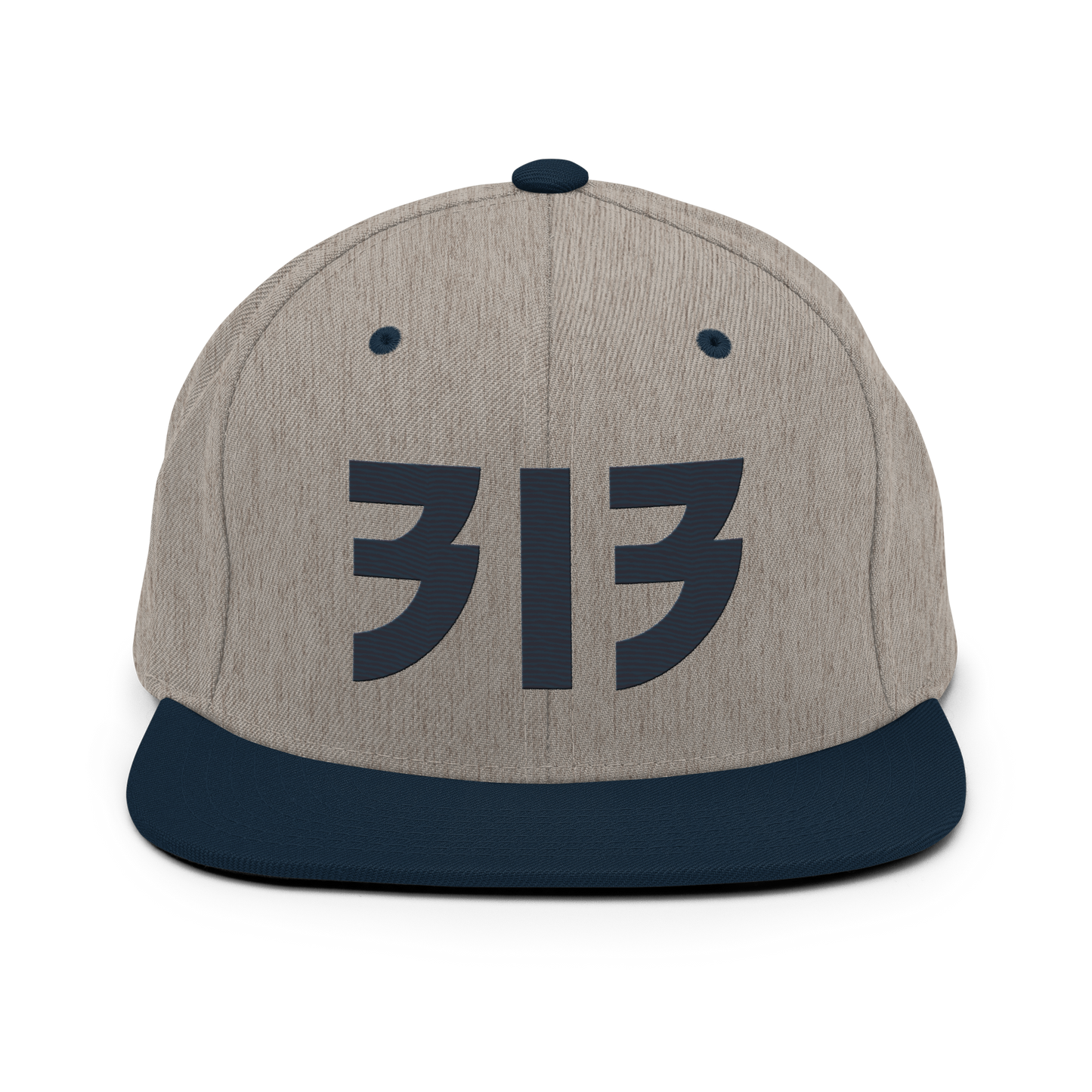 Detroit '313' Vintage Snapback (Glam Rock Font) | Navy