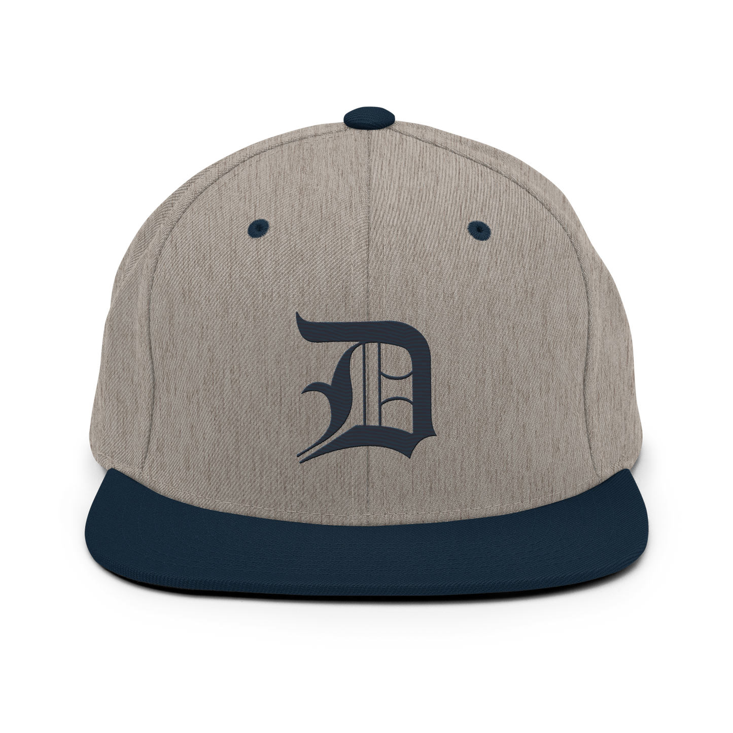 Detroit 'Old English D' Vintage Snapback | Navy