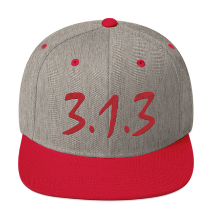 Detroit '313 Vintage Snapback (Red Compton Font)