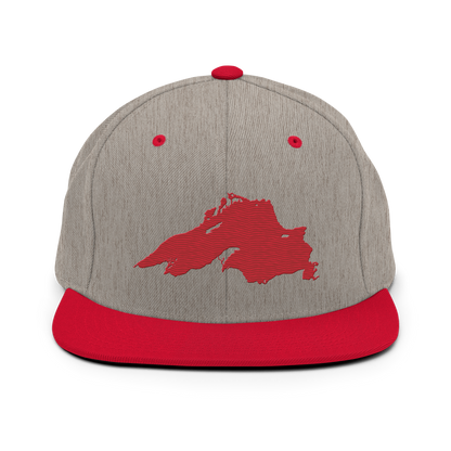 Lake Superior Vintage Snapback | Red