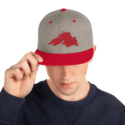 Lake Superior Vintage Snapback | Red