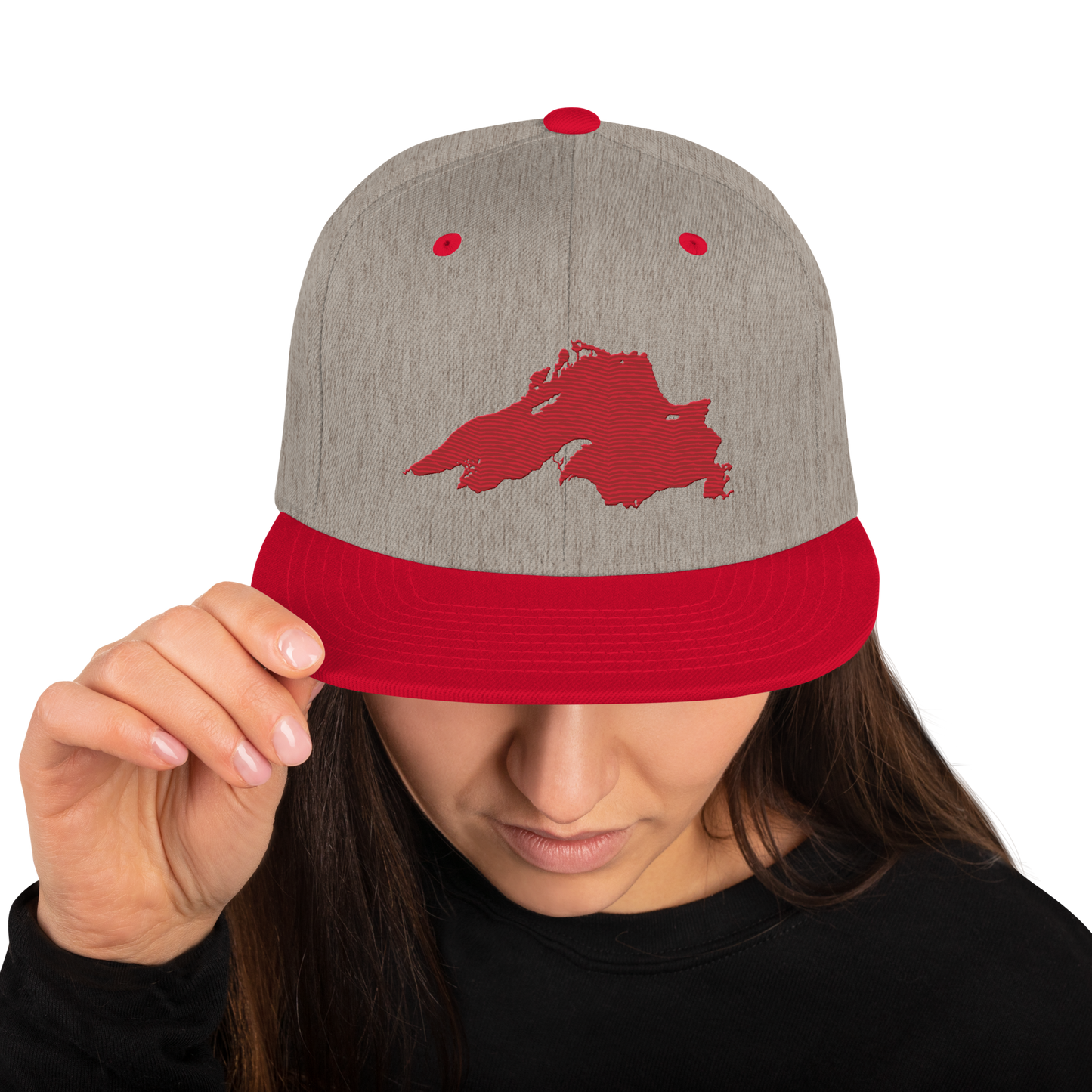 Lake Superior Vintage Snapback | Red