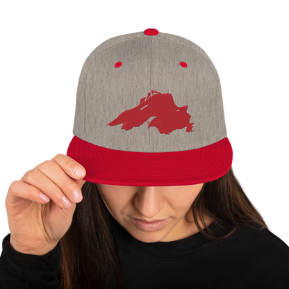 Lake Superior Vintage Snapback | Red