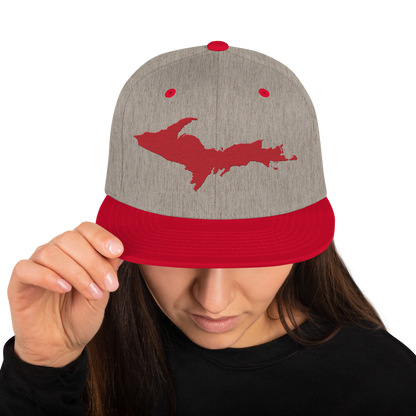 Upper Peninsula Vintage Snapback | Red