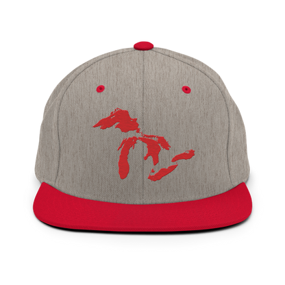 Great Lakes Vintage Snapback | Red