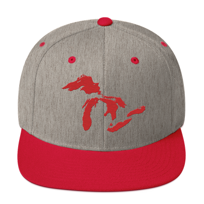 Great Lakes Vintage Snapback | Red