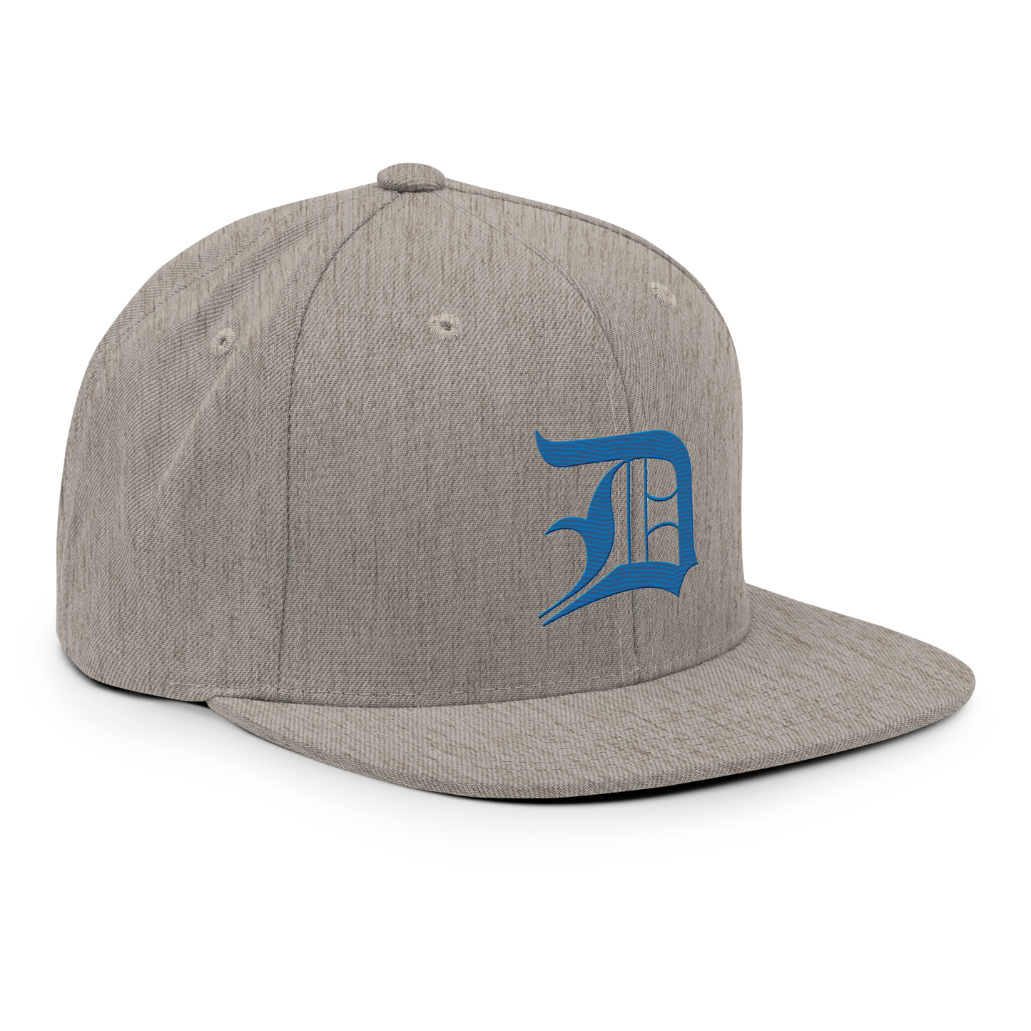 Detroit 'Old English D' Vintage Snapback (Azure)