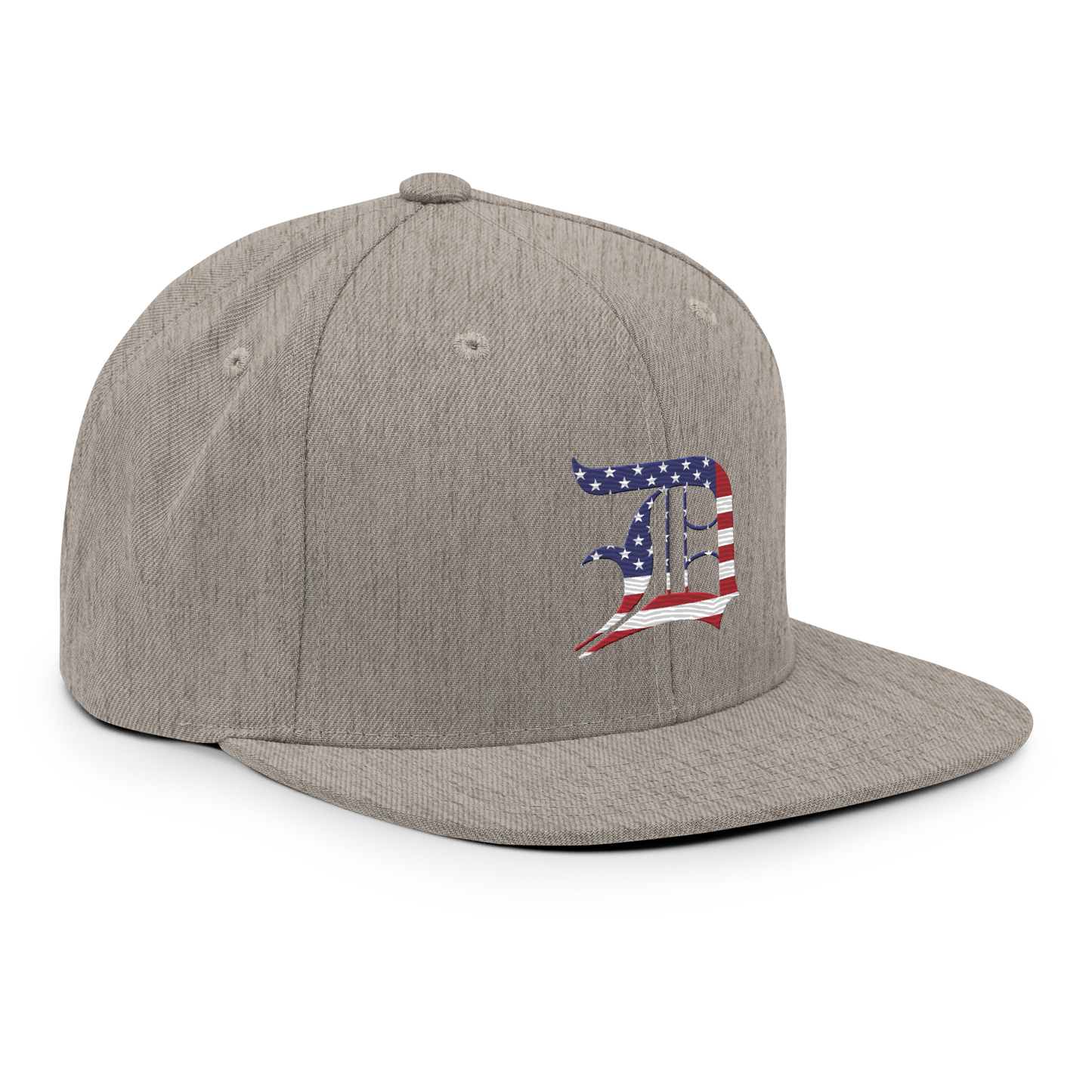 Detroit 'Old English D' Vintage Snapback (Patriot Edition)