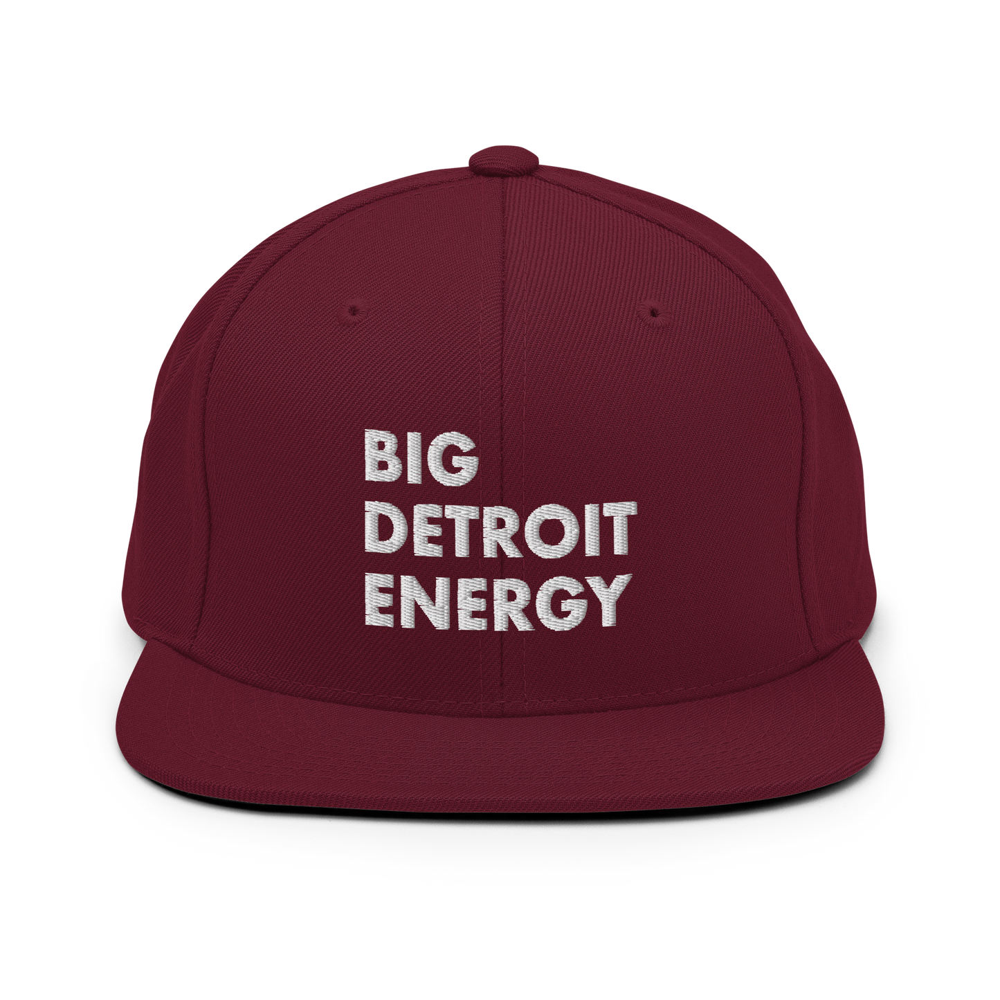 'Big Detroit Energy' Vintage Snapback (White Emb.)