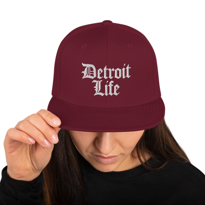 'Detroit Life' Vintage Snapback | 6-Panel