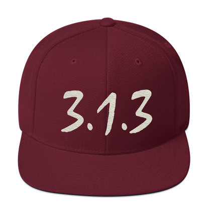 Detroit '313 Vintage Snapback (Ivory Compton Font)