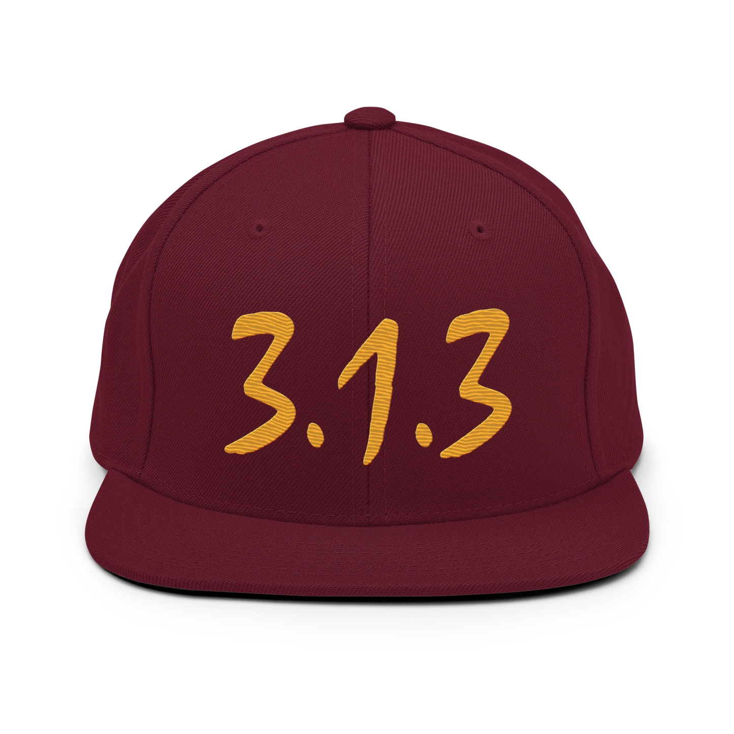 Detroit '313 Vintage Snapback (Gold Compton Font)