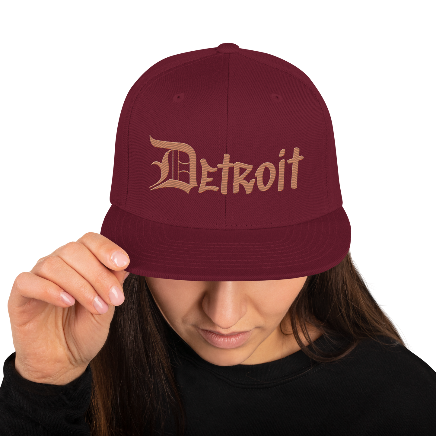 'Detroit' Vintage Snapback (OED Tag Font) | Copper