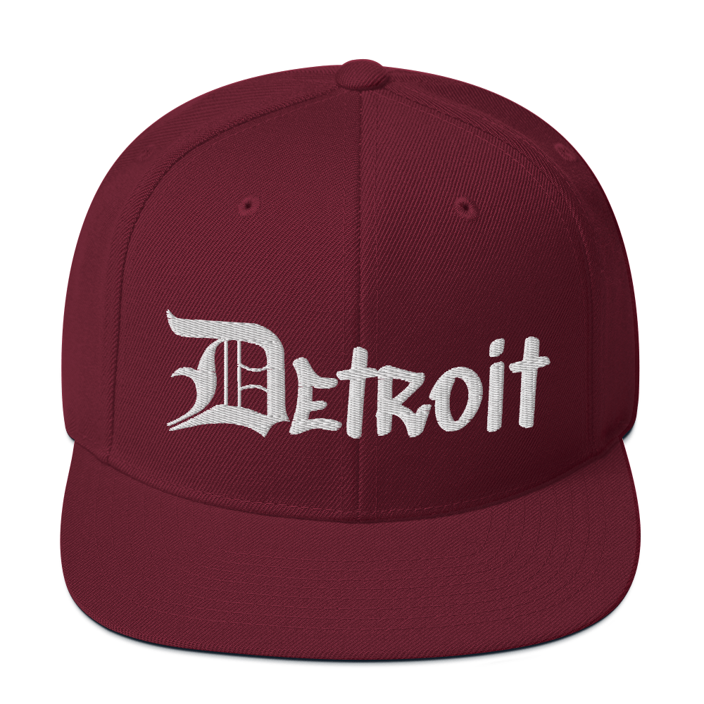 'Detroit' Vintage Snapback (OED Tag Font)