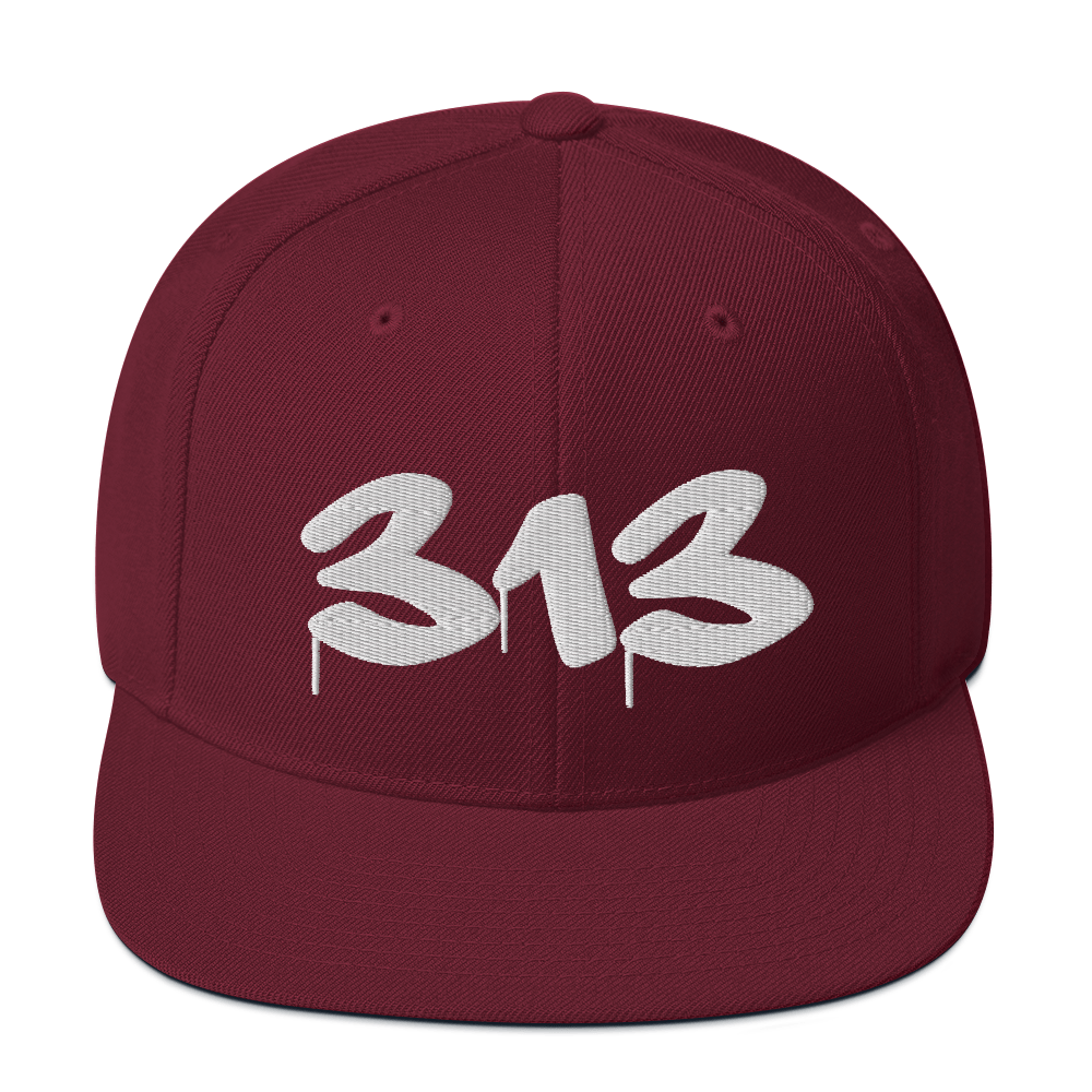 Detroit '313' Vintage Snapback (Tag Font)