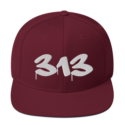 Detroit '313' Vintage Snapback (Tag Font)