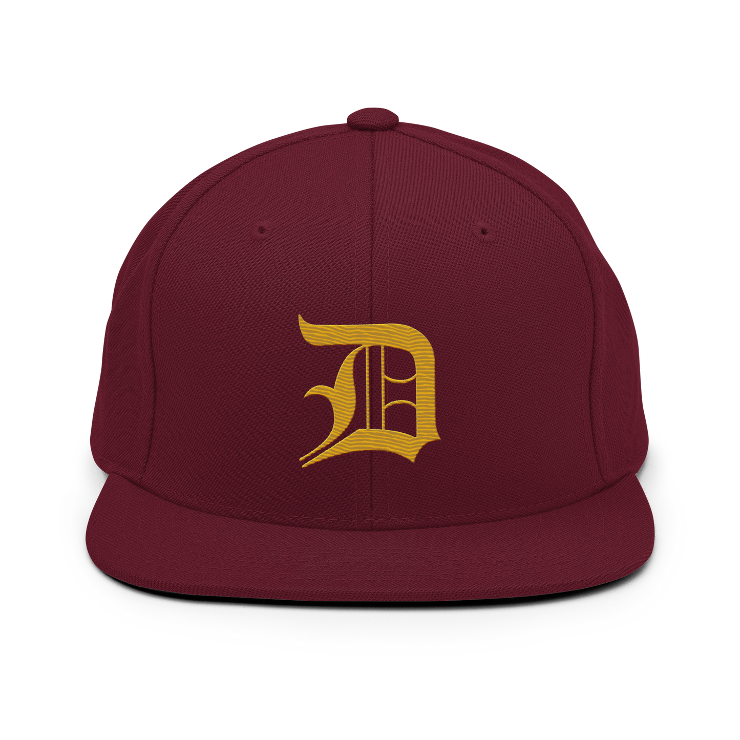 Detroit 'Old English D' Vintage Snapback (Gold)