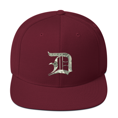 Detroit 'Old English D' Vintage Snapback (Benjamins Edition)