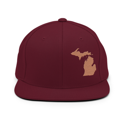 Michigan Vintage Snapback | Copper Outline